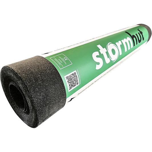 Stormhut CLASSIC Heavy Duty Shed Felt Roofing Roll 10m x 1m – Polyester Fibre Reinforced Core – Green Mineral Roofing Felt – Waterproof Shed Roof Covering